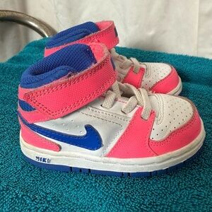 Nike Air Jordan Toddler Shoes Sz C5 Lace Up & Strap High Tops EUC